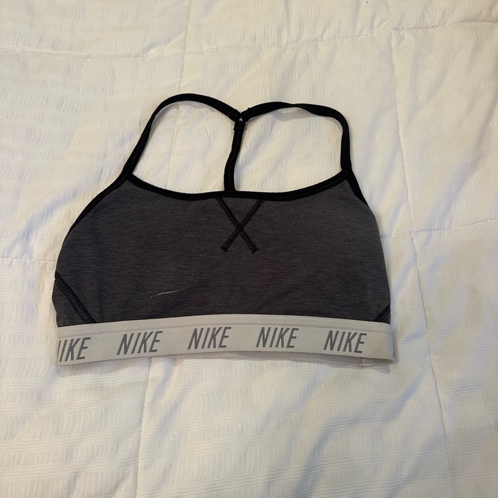 Charcoal Nike Sports bra, Size: XS
